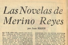 Las novelas de Merino Reyes