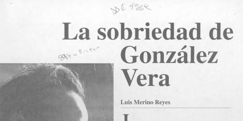 La sobriedad de González Vera