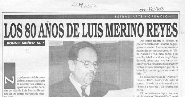 Los 80 años de Luis Merino Reyes