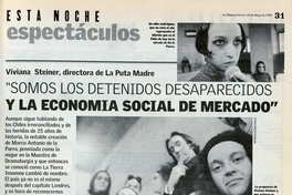 Somos los detenidos desaparecidos y la economía social de mercado
