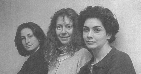 Amparo Noguera, Claudia Di Girólamo y Tamara Acosta, 1996