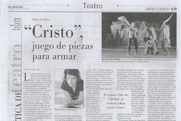 "Cristo", juego de piezas para armar