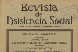 "Especialización de las Enfermeras", Revista de Asistencia Social, III, (2): 132-139, junio 1934