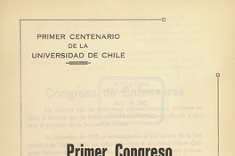 "La enfermera en la lucha antituberculosa" en Congreso Panamericano de Enfermería (Primer). Santiago, 14-20 de diciembre 1942. Santiago: El Imparcial, 1944, xxxi, 226 p.