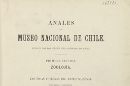 Algunos peces de Chile. Santiago de Chile: [s.n.], 1892 (Leipzig: Impr. de F.A. Brockhaus). 16 p.