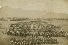 Pie de foto: Regimiento Santiago, 1879.