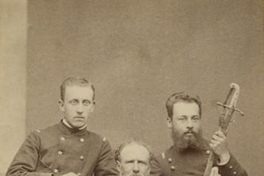Pie de foto: Retrato de soldados, 1870.