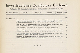 Investigaciones zoológicas chilenas. Santiago: Edit. del Pacífico, Vol. 4 (1957: nov. - 1958: ago.) 336 p.