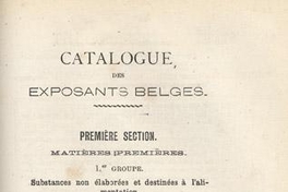 Catalogue de exposants belges