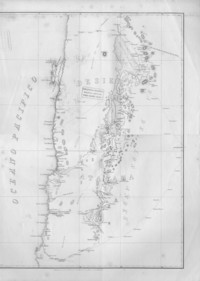 Mapa del Desierto de Atacama, hacia 1850