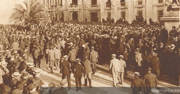 Huelga a favor del abaratamiento de los artículos de consumo, noviembre de 1918