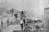 El malecón en llamas. Huelga del 16 de mayo de 1903