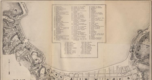 Plan der Stadf und des Hafens Von Valparaíso