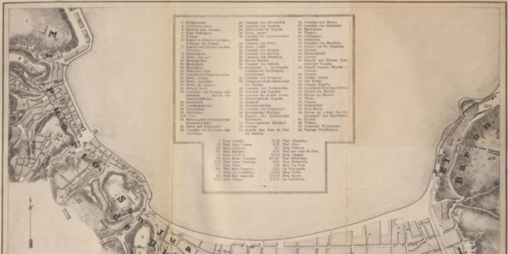 Plan der Stadf und des Hafens Von Valparaíso