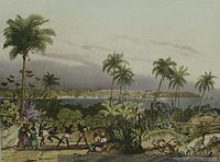 San Salvador, Brasil, hacia 1835