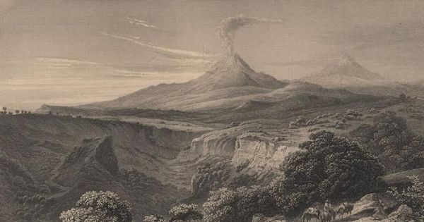 The volcano of Colima