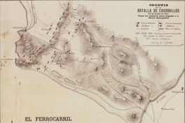 Croquis de la Batalla de Chorrillos, 13 de enero de 1881