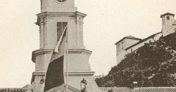 Bomberos de Valparaíso practicando ejercicios, ca. 1860