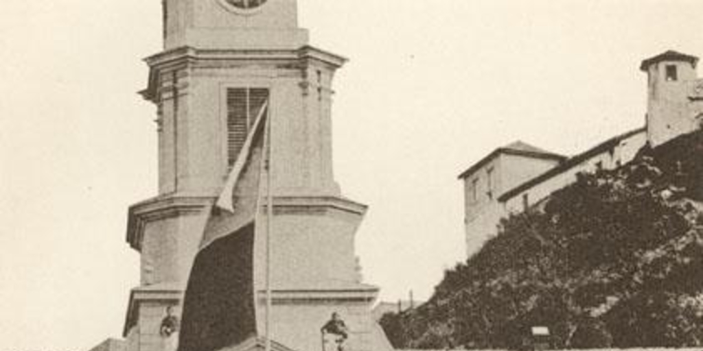 Bomberos de Valparaíso practicando ejercicios, ca. 1860