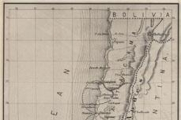 Karte Von Chile, 1855