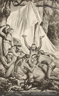 Banquete indígena, ca. 1859