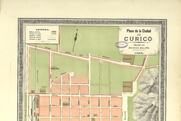 Plano de la ciudad de Curicó, 1895