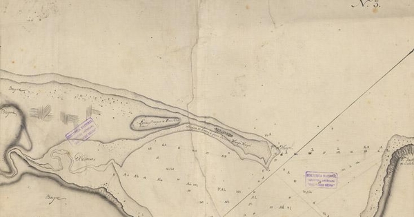 Plano del puerto ù estero de Huyti situado en la costa oriental de la Isla de Chiloe... levantado en 1787