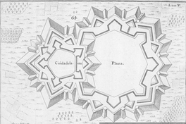 Plano de plaza fuerte y ciudadela