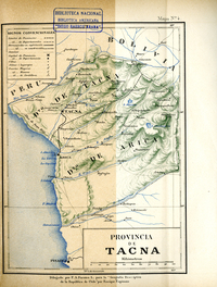 Provincia de Tacna, hacia 1885
