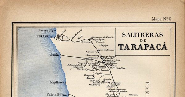 Salitreras de Tarapacá, hacia 1885