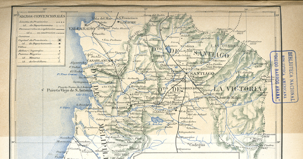 Provincia de Santiago, hacia 1885