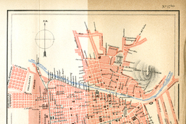 Plano de Santiago, hacia 1885