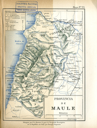 Provincia de Maule, hacia 1885