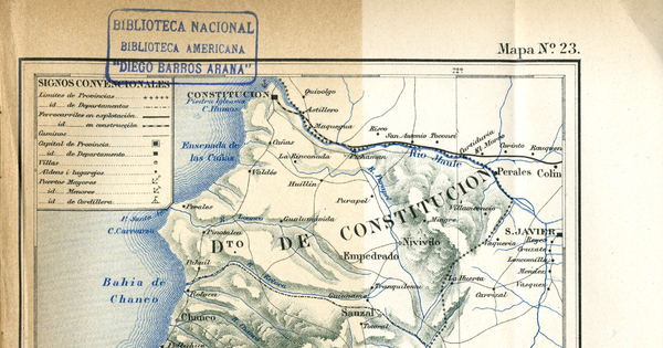 Provincia de Maule, hacia 1885