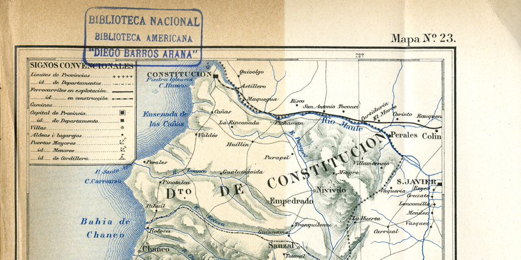 Provincia de Maule, hacia 1885