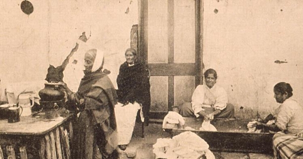 Lavanderas, hacia 1900