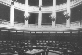 Interior de la Sala del Senado, hacia 1900