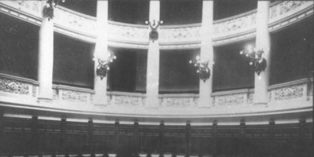 Interior de la Sala del Senado, hacia 1900