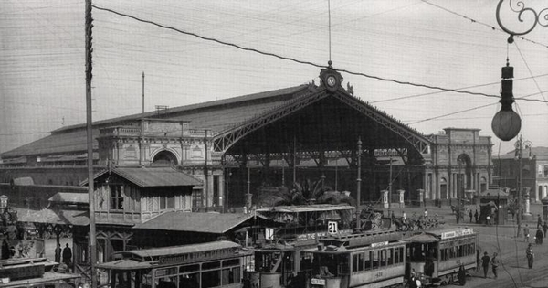 Estación Central y Plaza Argentina, 1920