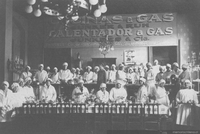 Curso de cocina para promocionar las cocinas a gas, 1923
