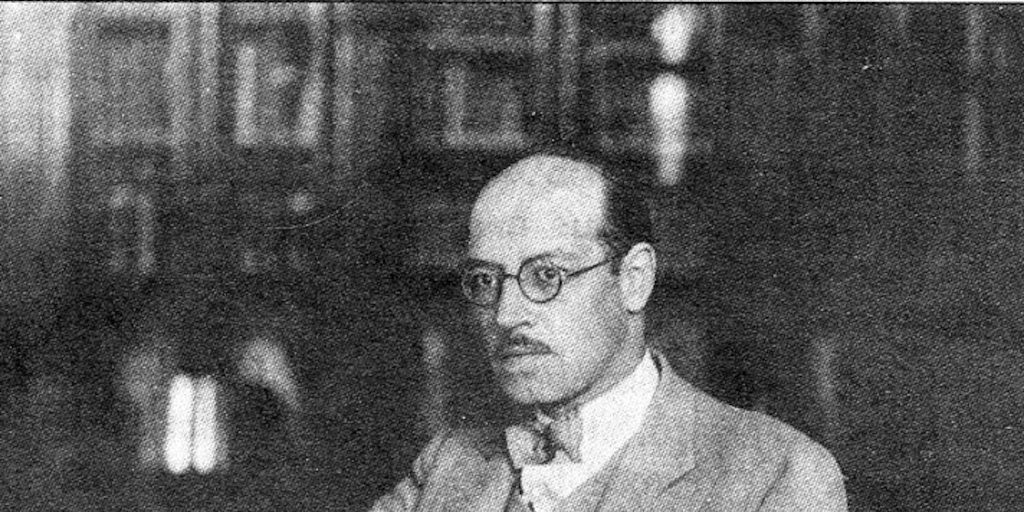 Guillermo Feliú Cruz, en la Sala Medina : fue su Conservador Vitalicio desde 1925