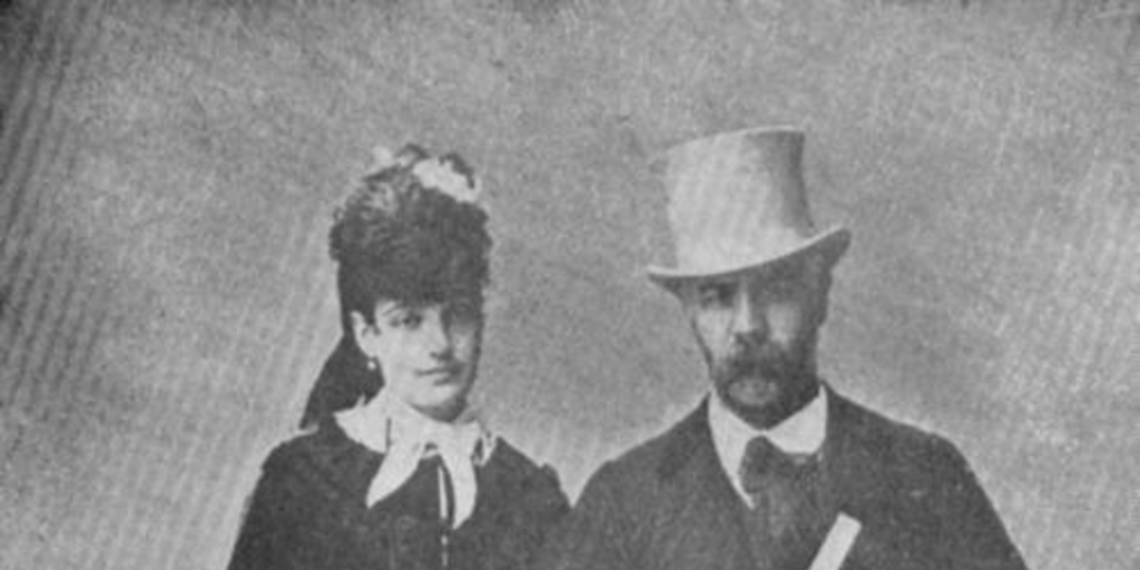 Vicuña Mackenna y Victoria Subercaseaux hacia 1870