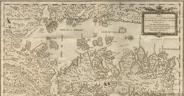 Mapa del Archipiélago y la Provincia de Chiloé