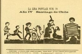 La Lira Popular Nº 79, año IV Santiago de Chile