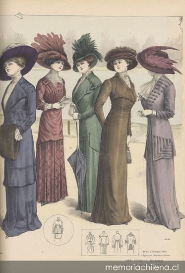 Vestidos, 1905-1909