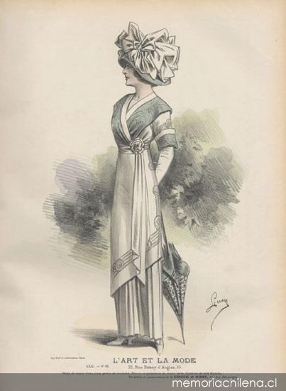 Moda femenina, 1910