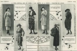 La moda sencilla que no cambia, 1920