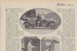 La mujer y el automóvil, 1925
