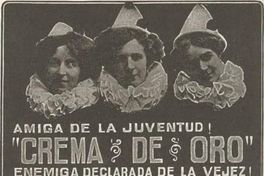 Aviso publicitario de crema de belleza, 1912