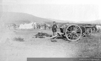 Campamento militar, horas antes de la Batalla de Concón